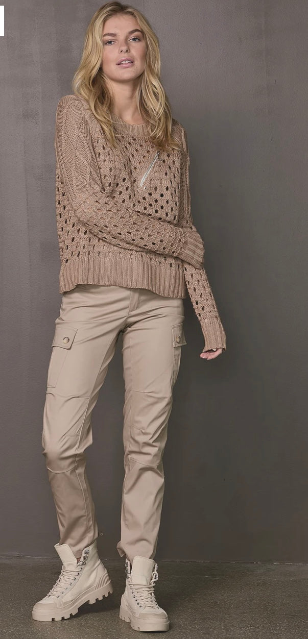 Nü Denmark Titti Strickbluse mit Lochmuster