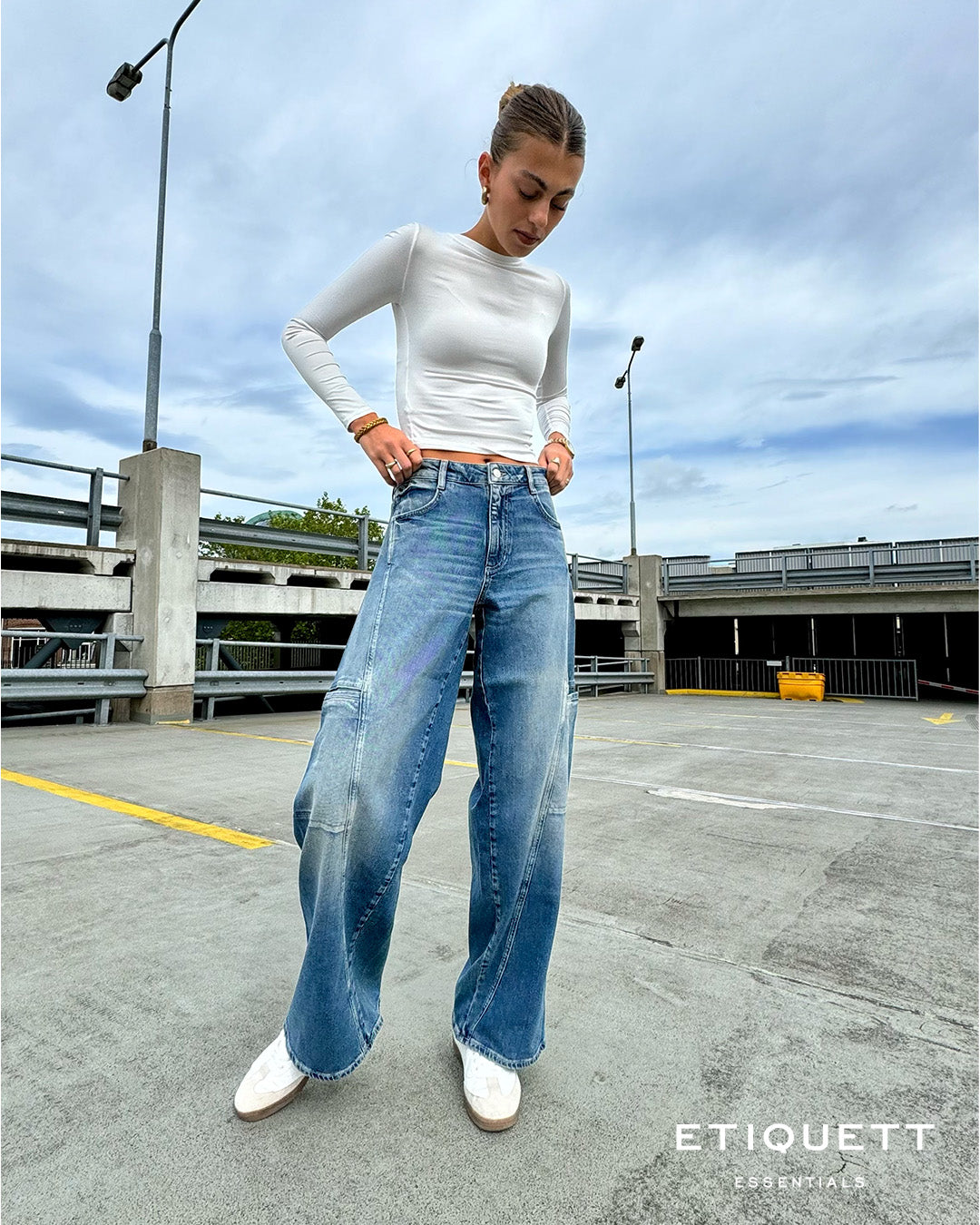 Etiquett Lola Wideleg Cargo Jeans