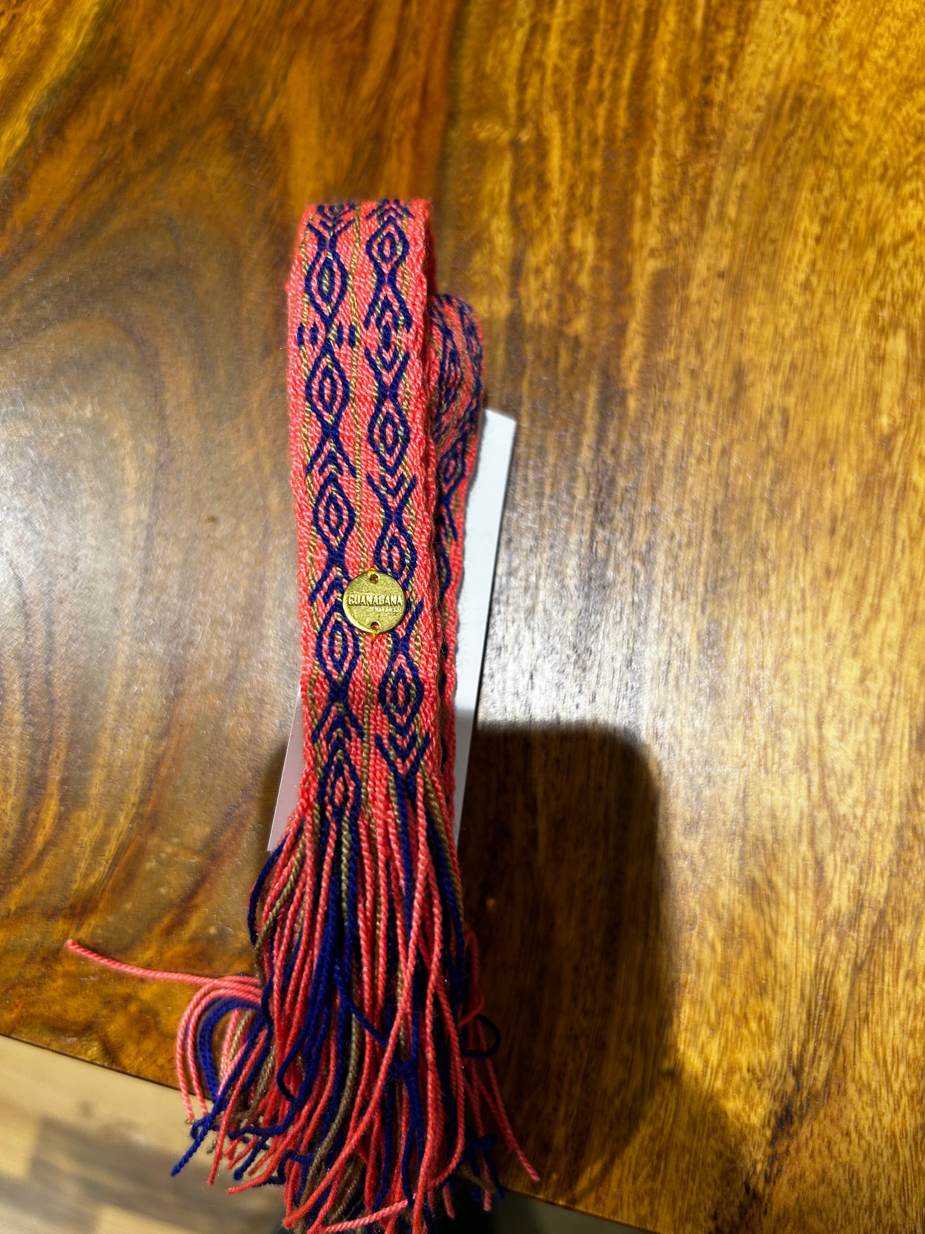 Guanabana Gürtel zum Knoten (Schmal) Korallefarben