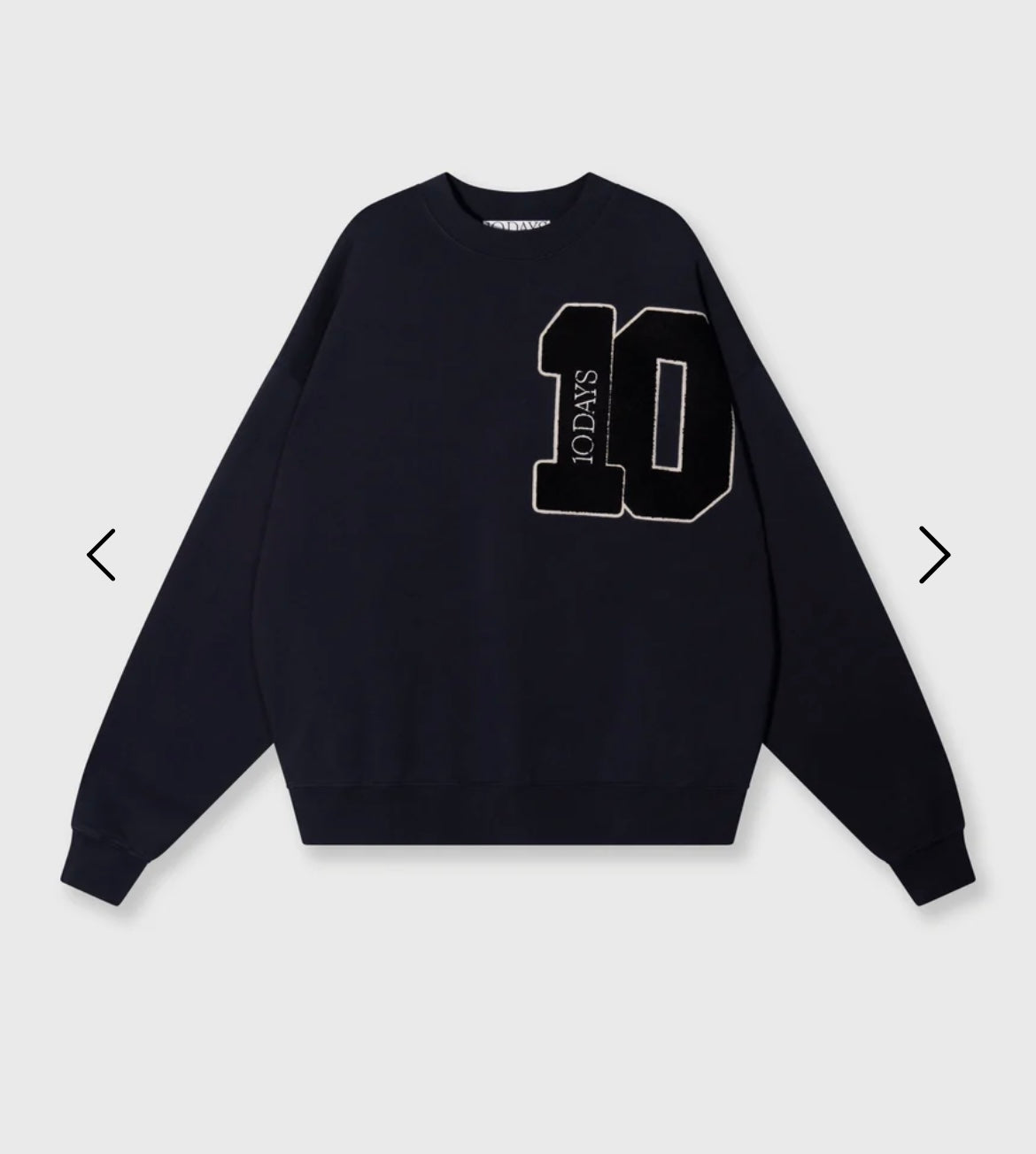 10 DAYS Baseball Sweater 10 Dark Navy