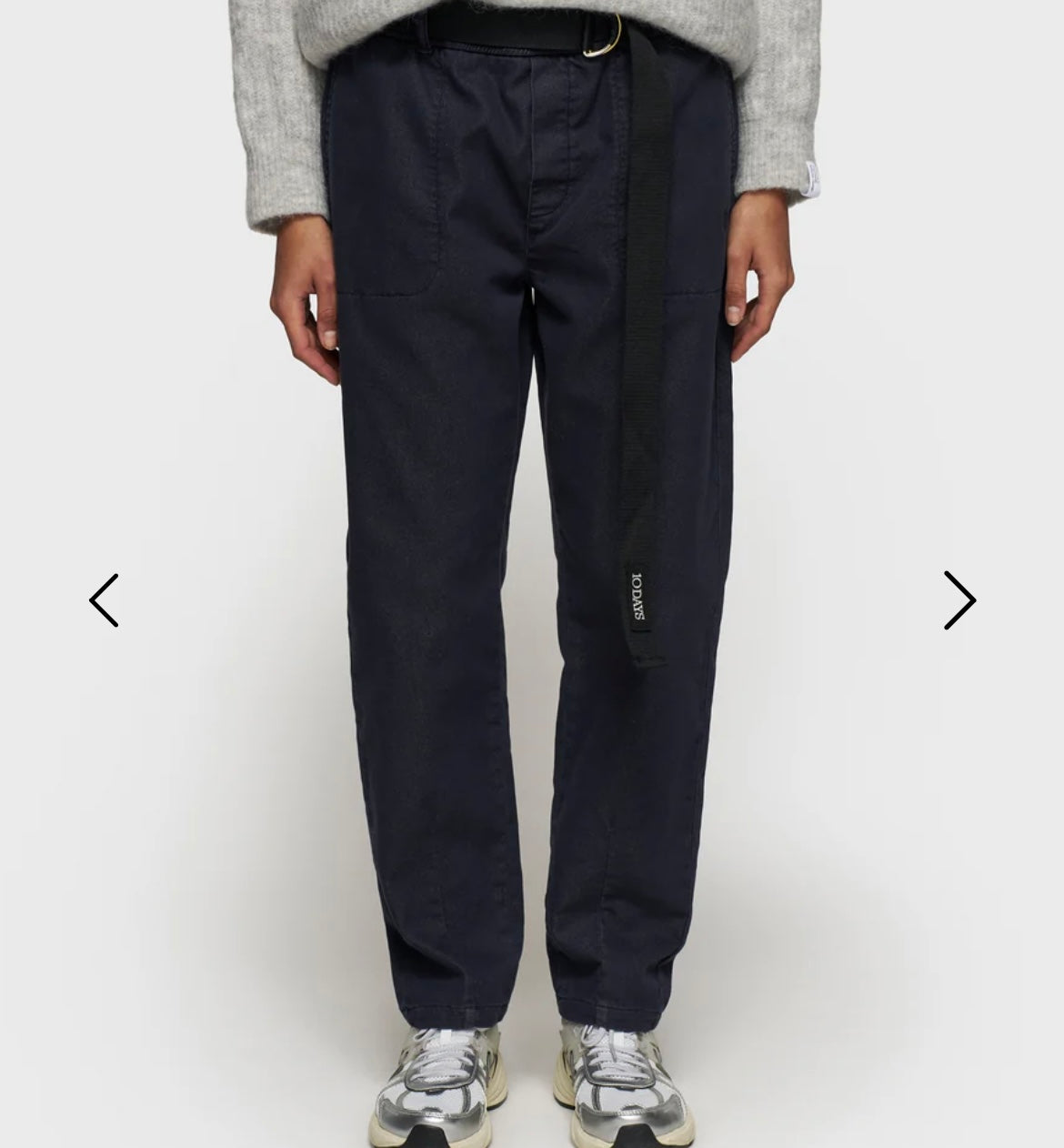 10 DAYS Belted Pants Dark Navy