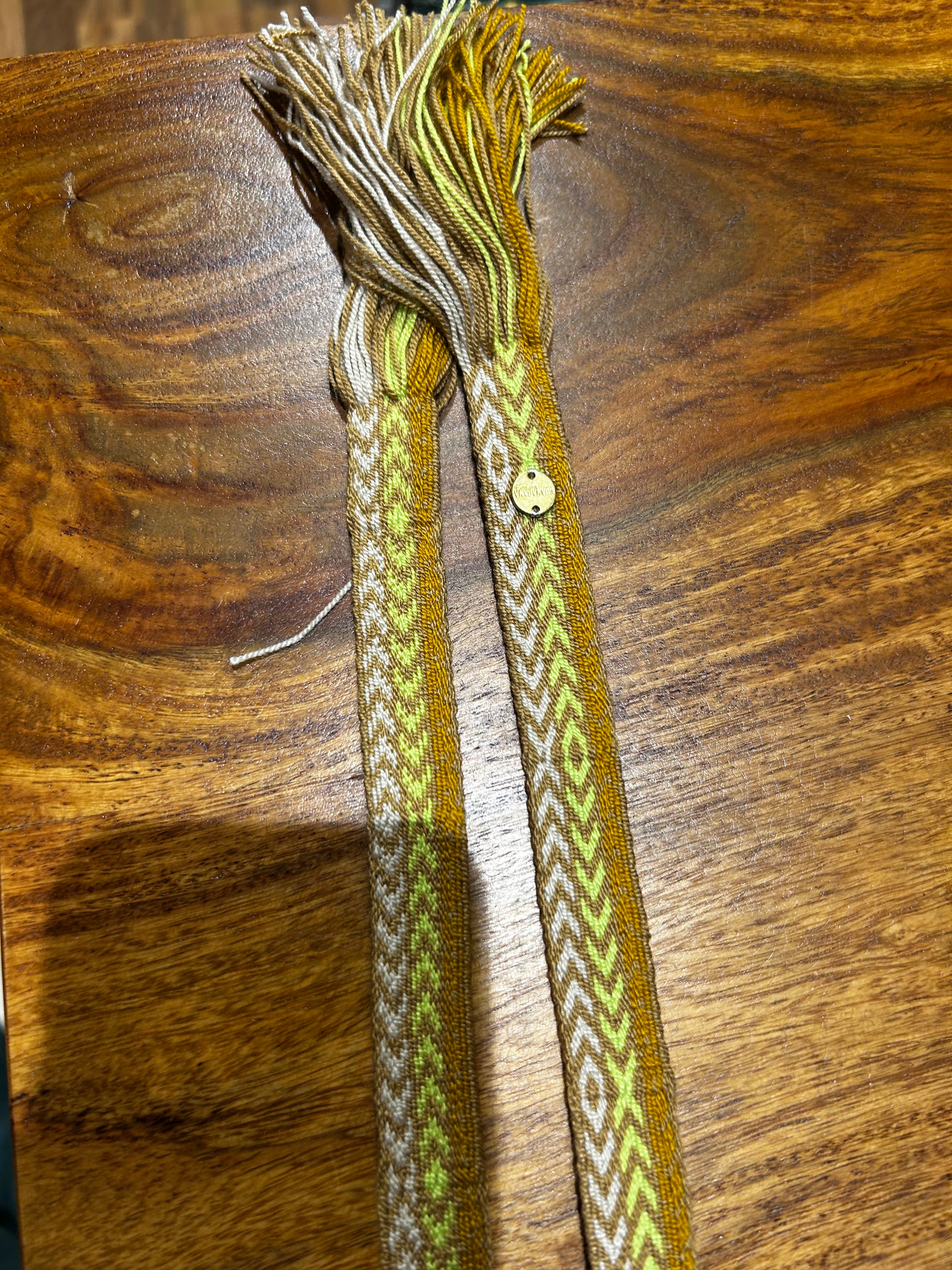 Guanabana Gürtel zum Knoten (Schmal) neongelb senffarben