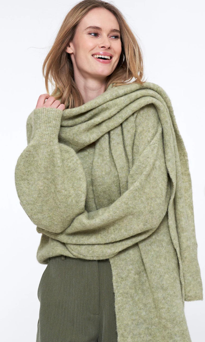 Simple The Brand Deux Sweater Lt Oliva Mel