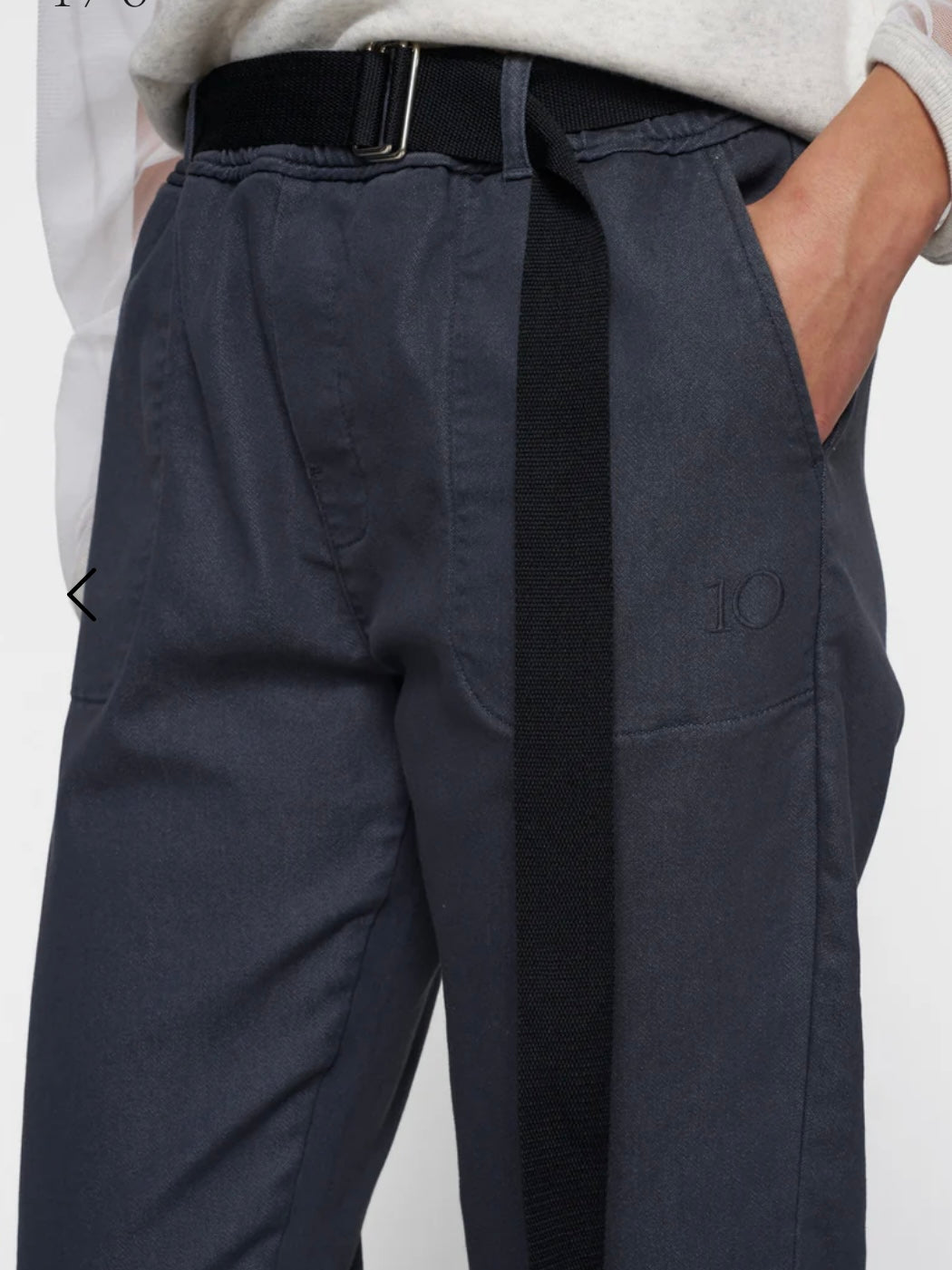 10 DAYS Belted Pants Jog normale Länge