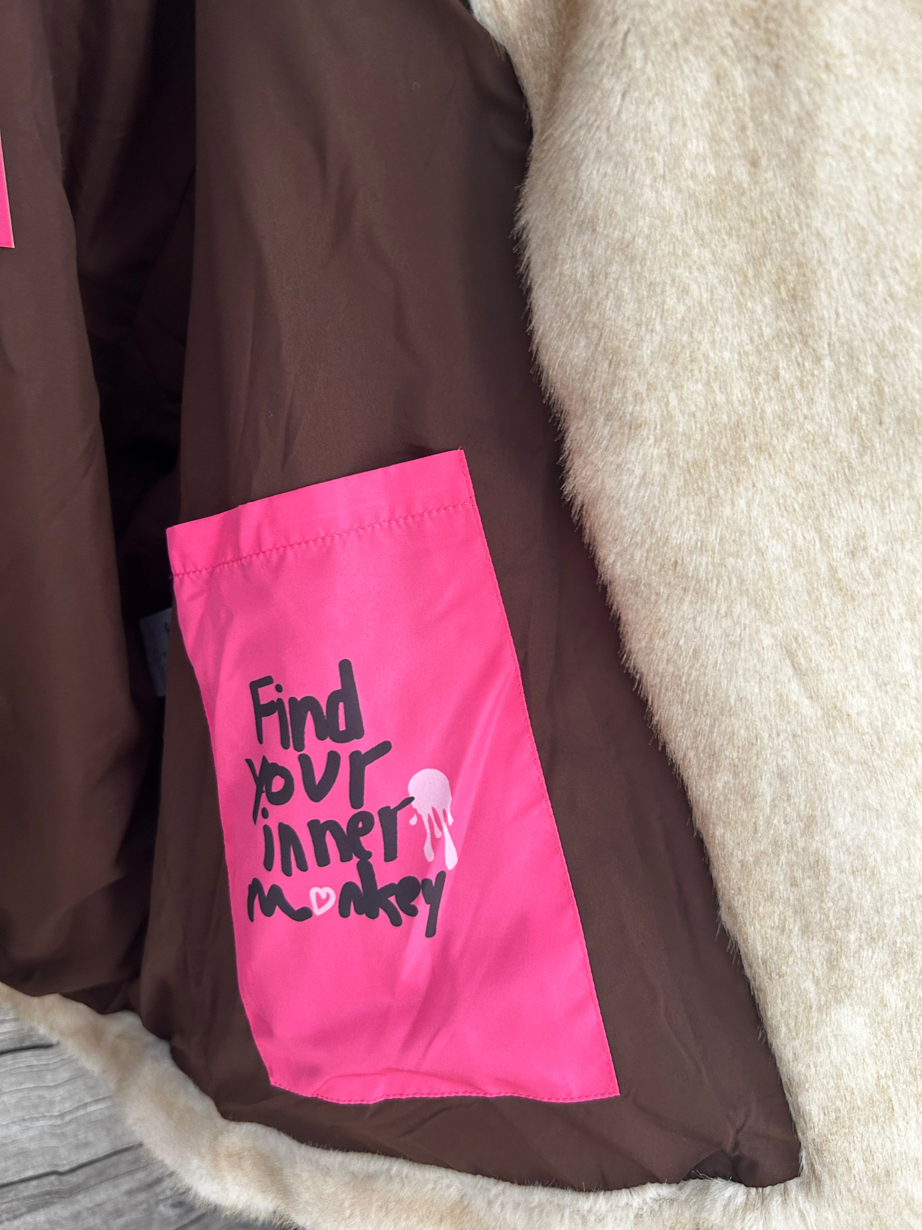 OP_Absurd Nooky 2 New Mink Jacke Creme / Braun