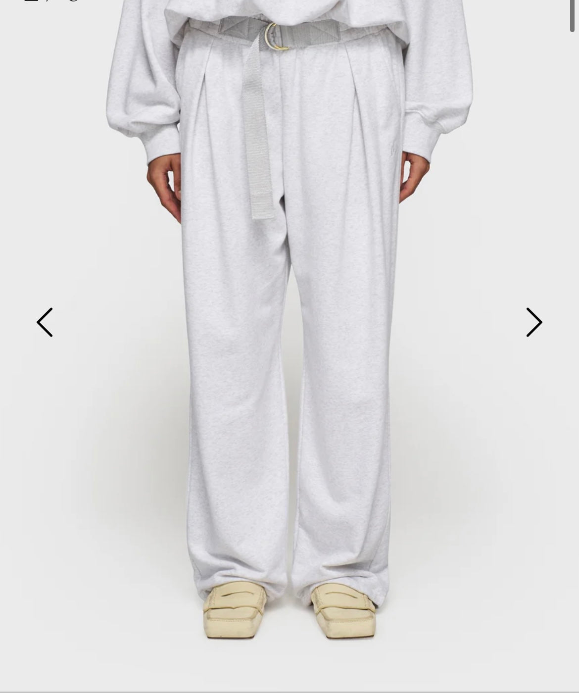 10 DAYS Belt Jogger White Grey Melee