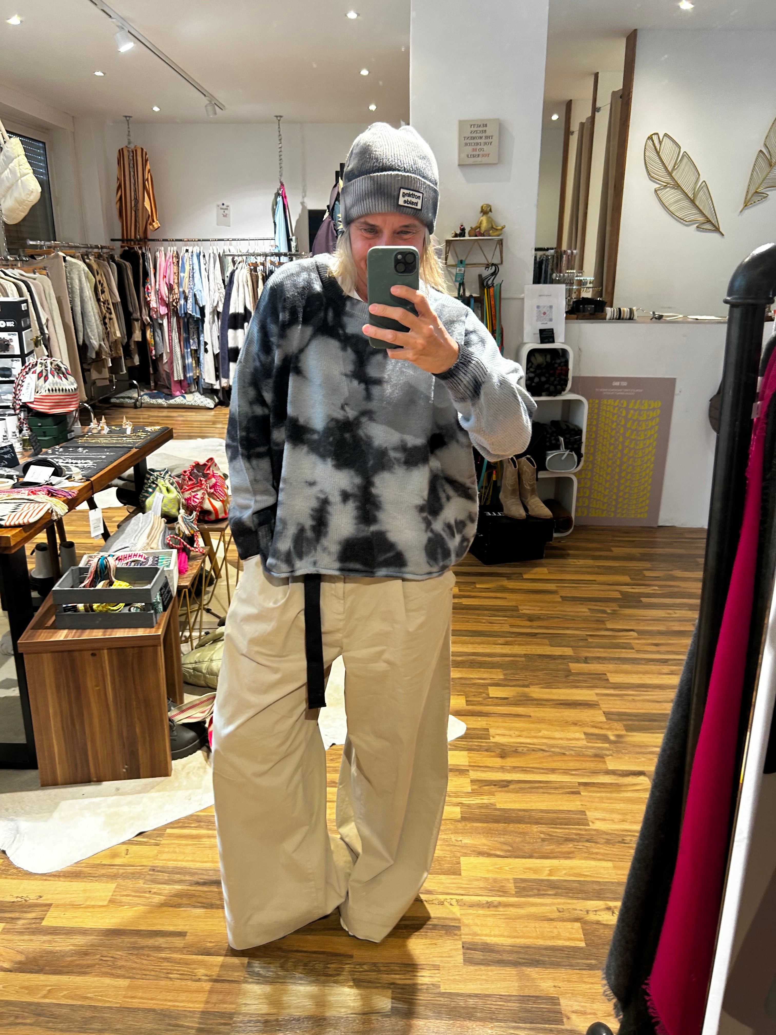 Liv Bergen Waterloo Spray Batik Strickpullover