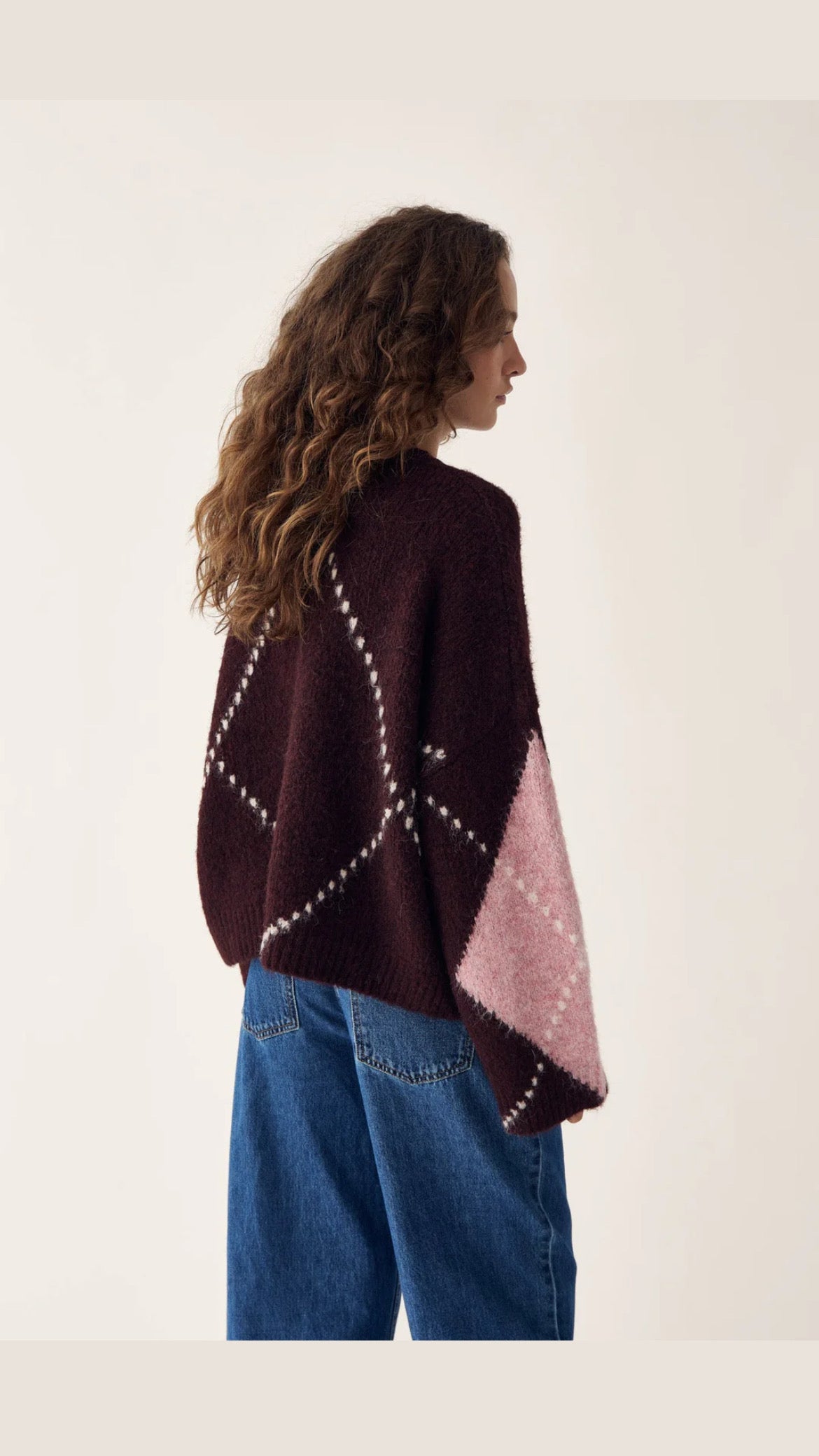 Noella N-Laiana Knit Winetasting Mix Cardigan