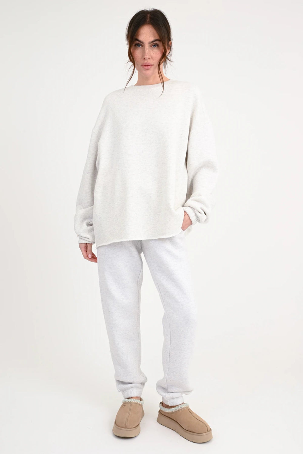 Love Joy Victory Sweatshirt Vep grau Melange