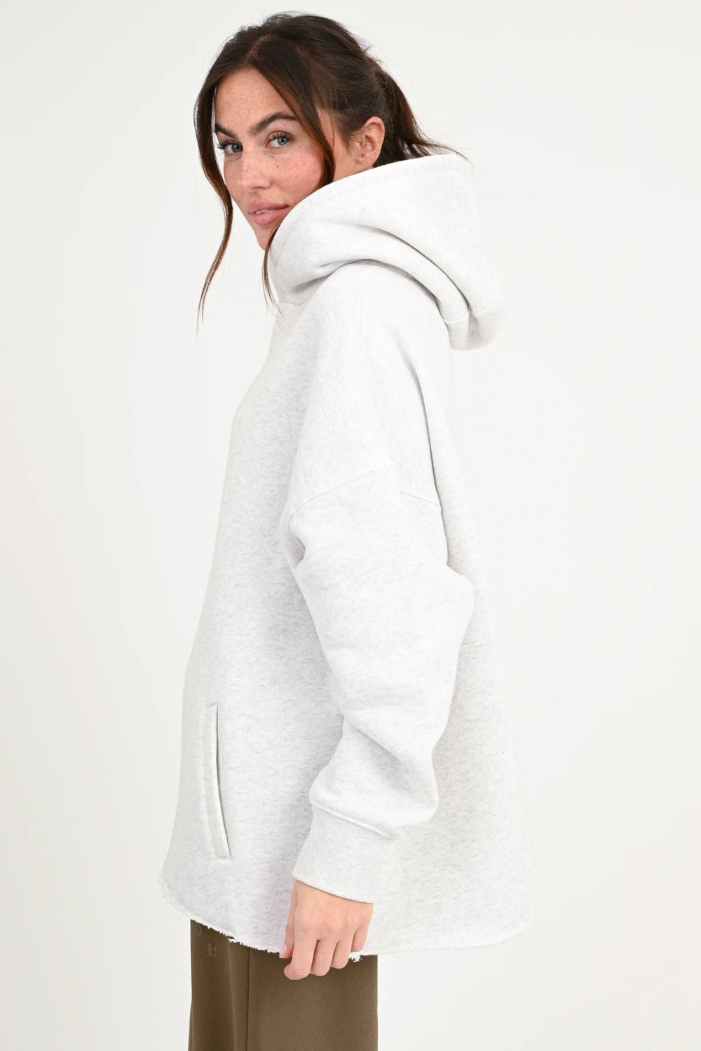 Love Joy Victory Hoodie Jak grau Melange