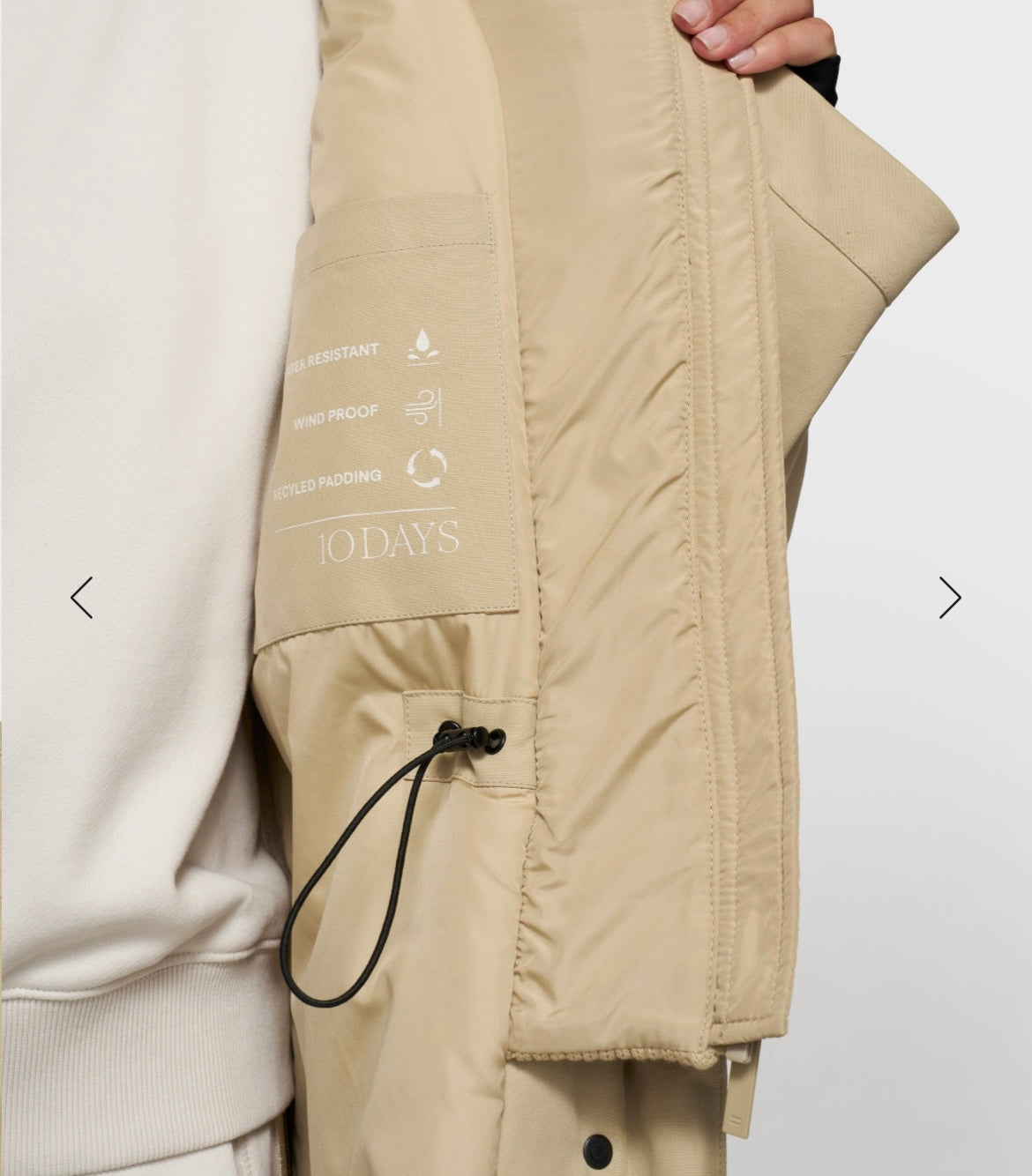 10 DAYS The Royal Parka Pure Sand